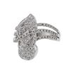 Image 1 : 18K White Gold 0.68CTW Diamond Fashion Ring - REF-139Y2X