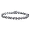 Image 1 : 2.48 CTW 14K White Gold Ladies Bracelet - REF-250F7M