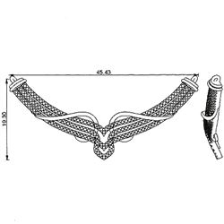 14K White Gold 0.22CTW Diamond Necklace - REF-41F3M