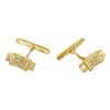 Image 1 : Genuine 0.24TCW 18K Yellow Gold Ladies Cuff Links - REF-127N7A