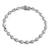 Image 1 : 18K White Gold 0.46CTW Diamond Bracelet - REF-107A2N
