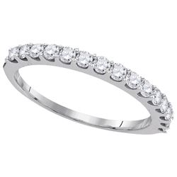 0.5 CTW Natural Diamond Band 14K White Gold