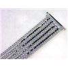 Image 1 : 14K White Gold 7.12CTW Diamond Multi-Row Bracelet - REF-858F7M
