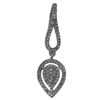 14K White Gold 0.2CTW Diamond Necklace - REF-29Y5X