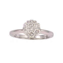 18K White Gold 1CTW Diamond Diamond Rings - REF-116R9K