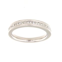 14K White Gold 0.39CTW Diamond Band Ring - REF-82A3N