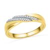 Image 1 : 0.1 CTW Natural Diamond Band 10K Yellow Gold