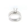 Image 1 : 14K White Gold 1.86CTW Diamond Wedding Ring Set - REF-258W5H