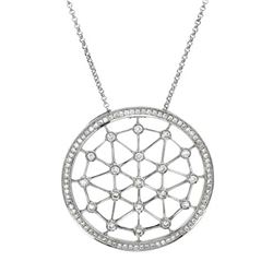 18K Gold 0.58 CTW Diamond Slider with Chain - REF-132H7W