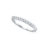 0.14 CTW Natural Diamond Band 10K White Gold