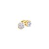 0.25 CTW Natural Diamond Flower Cluster Earrings 10K Yellow Gold