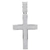 Image 1 : 1.89 CTW Mens Natural Diamond Christian Roman Cross Charm Pendant 10K White Gold