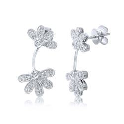 14K Gold 0.35 CTW Diamond Earring - REF-65N5A