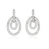 Genuine 0.68 TCW 14K White Gold Ladies Earring - REF-64H5W