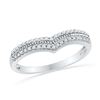 0.25 CTW Natural Diamond Chevron Band 10K White Gold