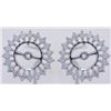 Image 1 : 14K White Gold 0.75CTW Diamond Earring Jackets - REF-87N3A
