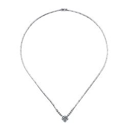 18K Gold 0.57 CTW Diamond Necklace - REF-209K5R