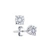 Image 1 : 0.25 CTW Natural Diamond Cluster Screwback Stud Earrings 10K White Gold