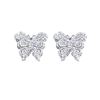 14K White Gold 0.75CTW Diamond Earring - REF-69F4M