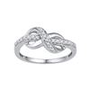 Image 1 : 0.2 CTW Natural Diamond Infinity Ring 10K White Gold
