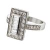 Image 1 : Platinum 0.7CTW Diamond Fashion Ring - REF-146R5K