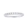Image 1 : 14K White Gold 0.21CTW Diamond Band Ring - REF-32M4F