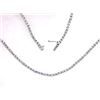 Image 1 : 18K White Gold 4.6CTW Diamond Necklace - REF-547Y4X