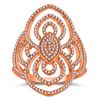 Image 1 : 0.33 CTW 14K Rose Gold Ladies Ring - REF-45K7R