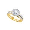Image 1 : 1 CTW Diamond Solitaire Bridal Ring 14K Yellow Gold