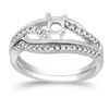 14K White Gold 0.24CTW Ladies Diamond Ring - REF-50R5K