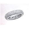 Image 1 : 18K White Gold 1.88CTW Diamond Band Ring - REF-240H5W