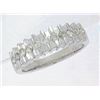 Image 1 : 14K White Gold 0.48CTW Diamond Band Ring - REF-57F9M