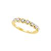 Image 1 : 0.16 CTW Natural Diamond Band 10K Yellow Gold