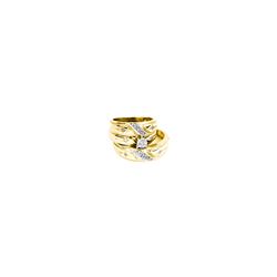 0.15 CTW Diamond Cross Christian Matching Mens Trio Bridal Ring 14K Yellow Gold