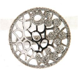 14K White Gold 0.52CTW Diamond Rings - REF-67A2N