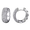 Image 1 : Genuine 1.05 TCW 14K White Gold Ladies Earring - REF-102Y3X