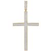 Image 1 : 1.97 CTW Mens Natural Diamond Roman Cross Large Charm Pendant 10K Yellow Gold
