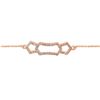 Image 1 : 14K Rose Gold 0.08CTW Ladies Diamond Bracelet - REF-19M2F