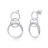 Image 1 : 14K Gold 0.8 CTW Diamond Earring - REF-118W2H