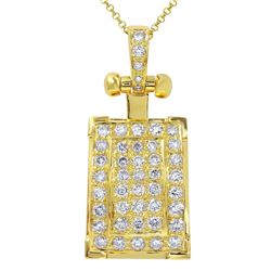 14K Yellow Gold 2CTW Diamond Necklace - REF-282M2F