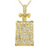 Image 1 : 14K Yellow Gold 2CTW Diamond Necklace - REF-282M2F