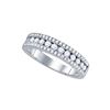 Image 1 : 0.69 CTW Natural Diamond Channel-set Band 14K White Gold