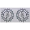Image 1 : 14K White Gold 0.86CTW Diamond Earring Jackets - REF-99W4H