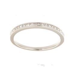 14K White Gold 0.35CTW Diamond Band Ring - REF-54F3M