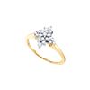 Image 1 : 0.25 CTW Natural Diamond Cluster Ring 10K Yellow Gold