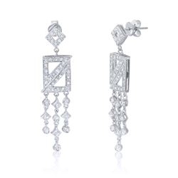18K Gold 0.95 CTW Diamond Earring - REF-129W3H