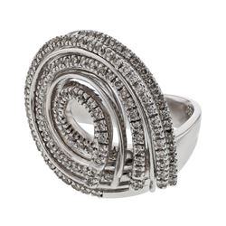 14K White Gold 0.91CTW Diamond Fashion Ring - REF-150Y6X