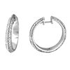 Image 1 : 14K White Gold 3.24CTW Diamond Hoop Earring - REF-253R7K