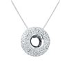 Image 1 : 1.66 CTW 18K White Gold Ladies Slider with Chain - REF-222H3W