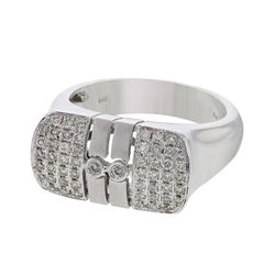 14K White Gold 0.39CTW Diamond Fashion Ring - REF-88M5F